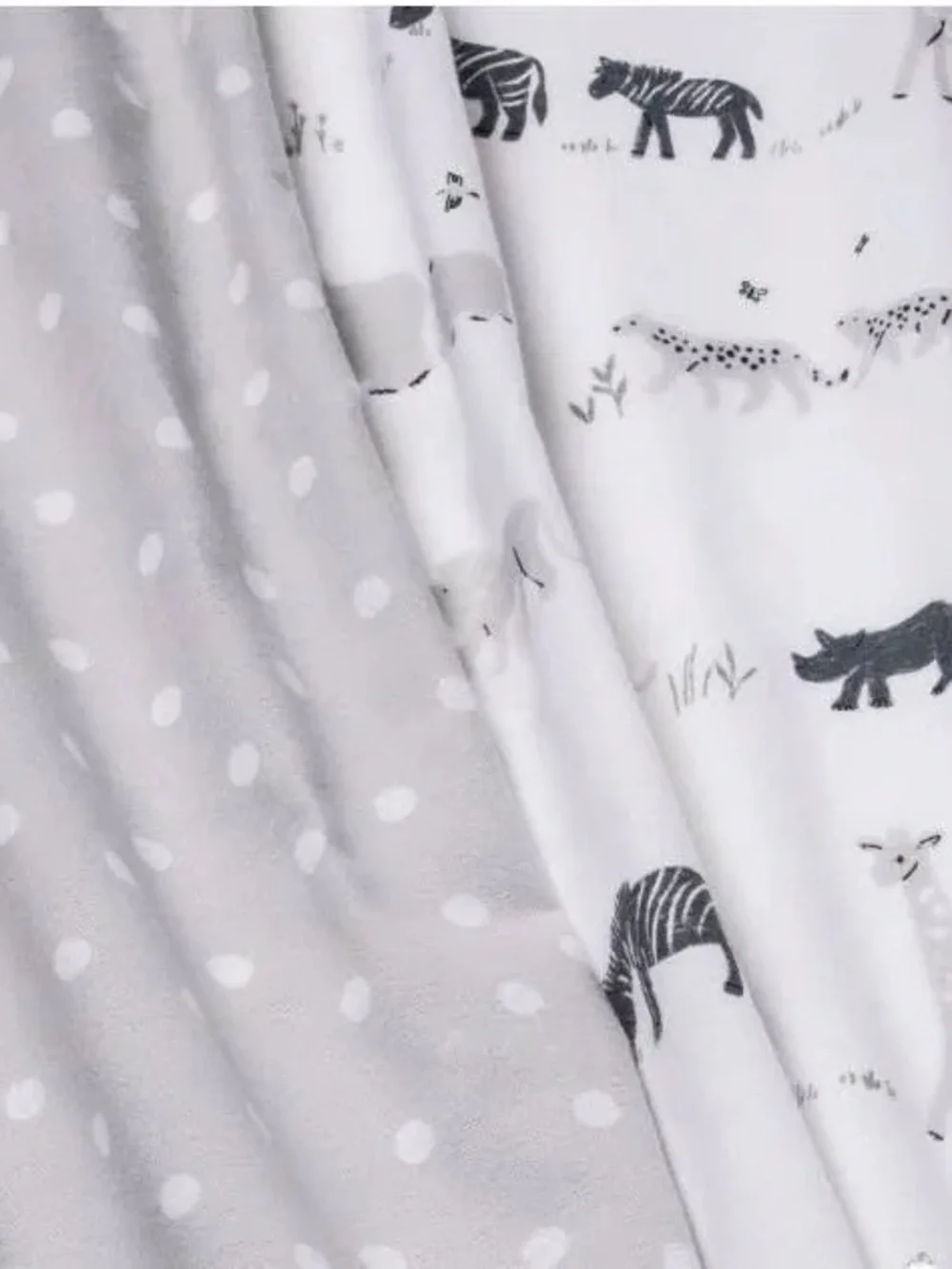 Cloud Island Flannel Blanket Larger Size Two by Two Animals
